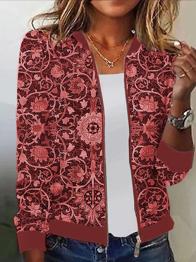 Damen Blousonjacke mit floralem Muster Drune