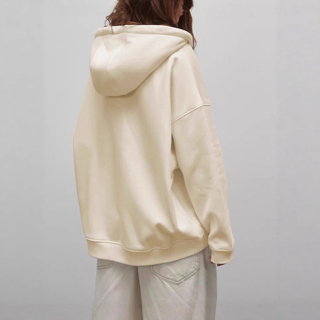 Damen kuscheliger Kapuzenpullover mit extra weitem Schnitt und optimalem Tragekomfort Drune