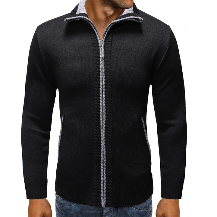 Herren Strickjacke mit Stehkragen und praktischen Taschen Drune
