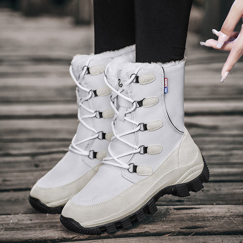 Damen Winterboots mit isolierender Fütterung und rutschfester Sohle Drune
