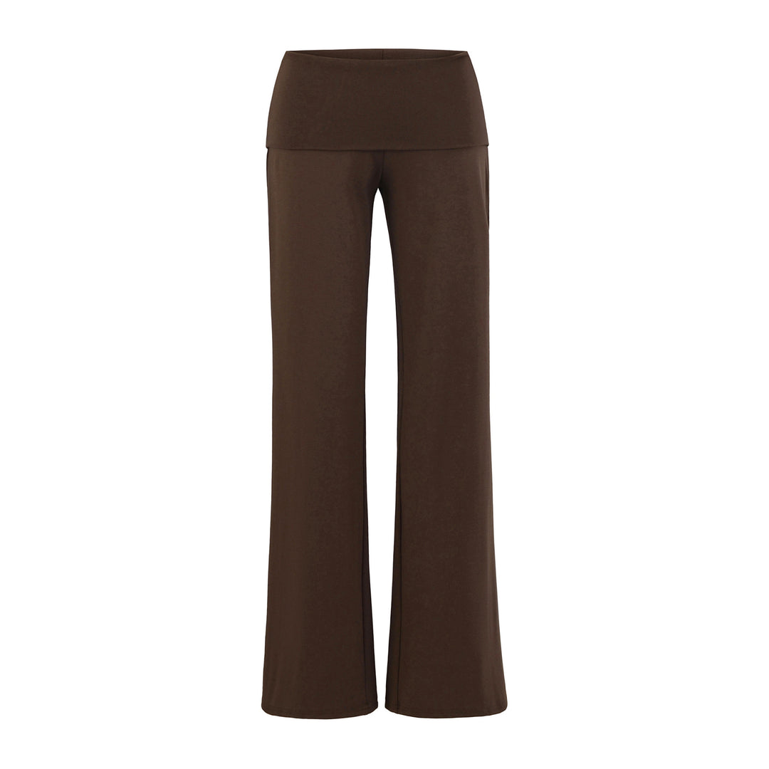 Damen weite Yoga-Hosen mit hohem Bund Drune