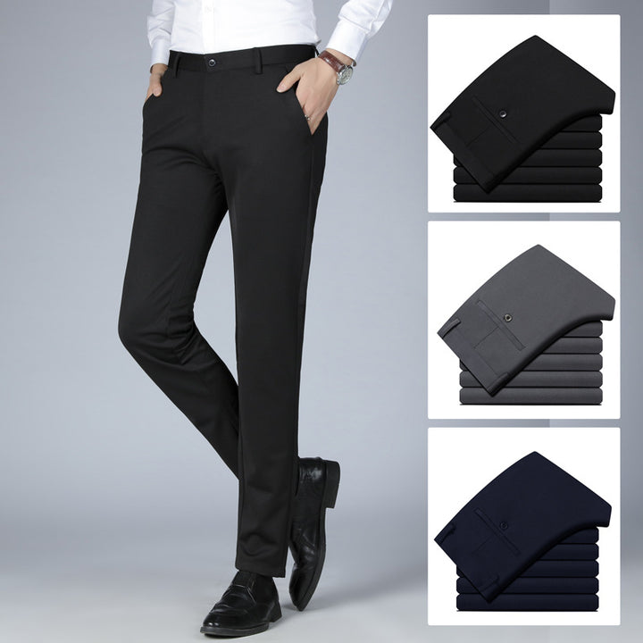 Herren elegante Anzughose mit schmalem Schnitt Drune