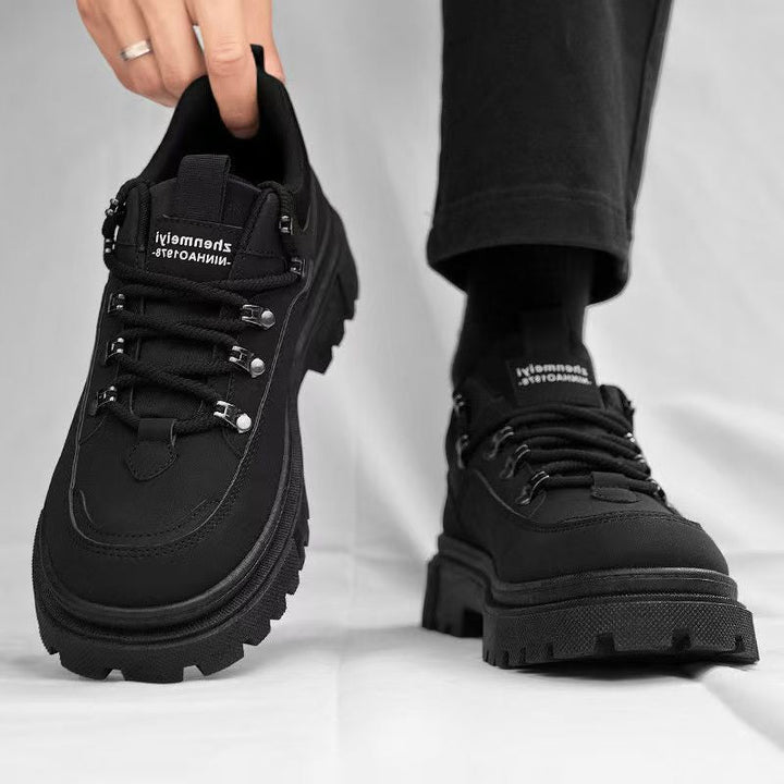 Damen trendige Trekking Sneakers mit strapazierfähigem Obermaterial und rutschfester Sohle Drune