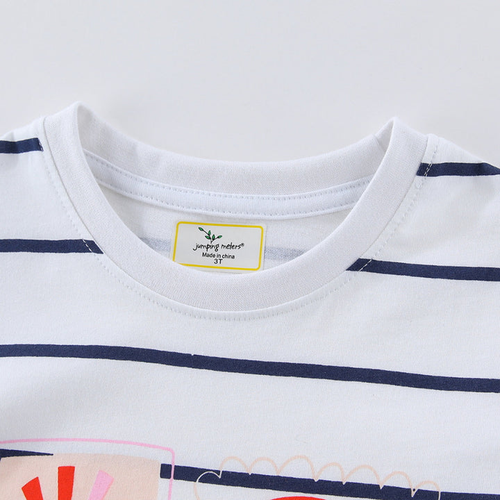 Kinder T-Shirt mit buntem Regenbogen und fröhlichem Sonnendesign Drune