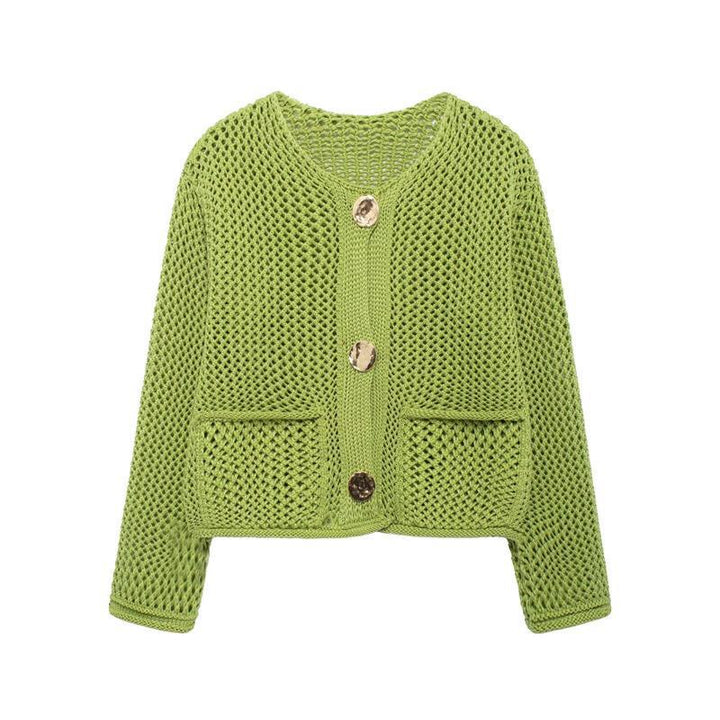 Damen Strickjacke mit luftiger Maschenstruktur und praktischen Taschen Drune