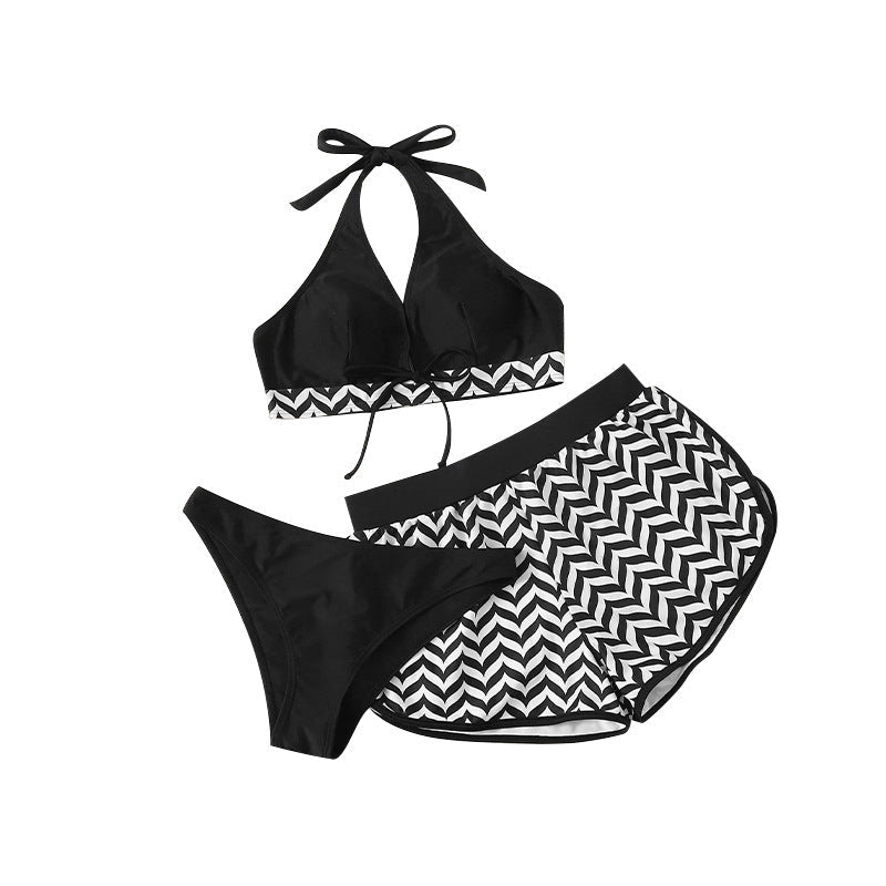 Damen Bikini-Set mit sportlichem Oberteil und bequemen Shorts Drune