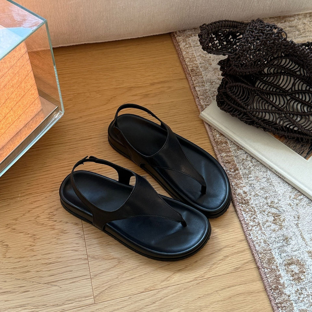 Damen Zehentrenner-Sandalen mit ergonomischer Fußbettgestaltung und komfortabel verstellbarem Riemen Drune