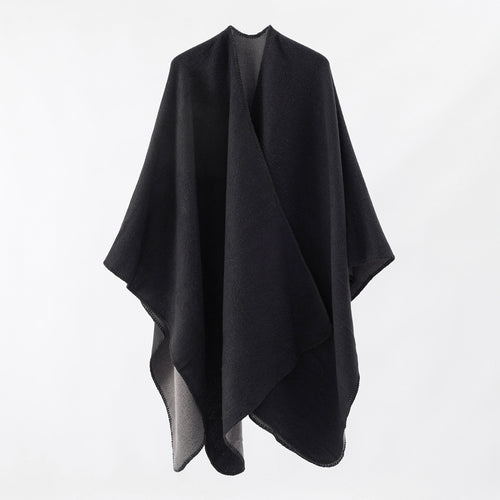 Damen Strickponcho mit asymmetrischem Schnitt und hoher Warmhaltefunktion Drune
