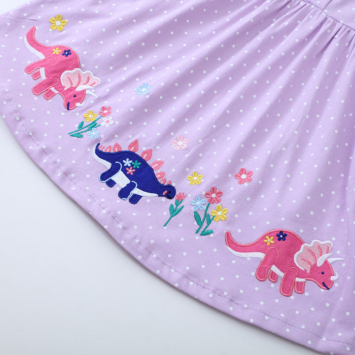 Mädchen Dinosaurier Freizeitkleid Drune