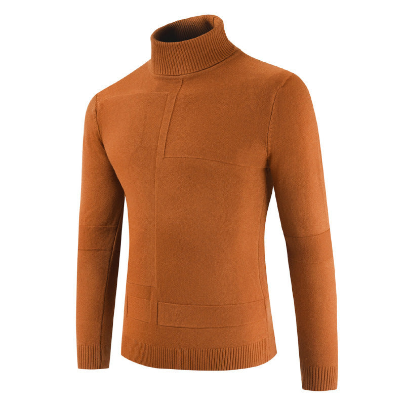 Herren Rollkragenpullover aus weichem Strickmaterial mit modernem Design Drune