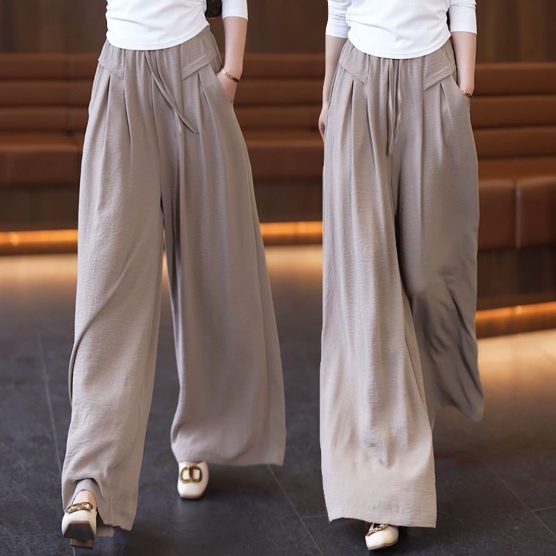 Damen Elegante und fließende Weitbein-Hose Drune
