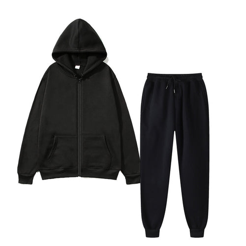 Damen Fitness-Set mit Kapuzenjacke und Jogginghose Drune