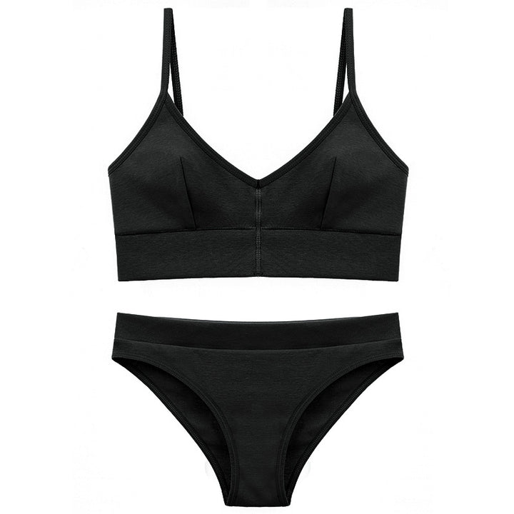 Damen Bikini-Set mit elegantem V-Ausschnitt und verstellbaren Trägern Drune
