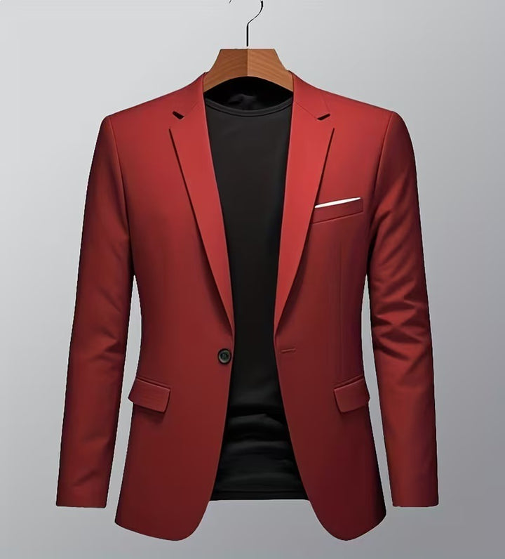 Herren nan taillierter Business-Sakko mit Stretchkomfort und modernem Revers Drune