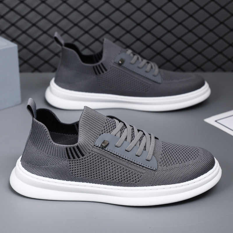 Herren Sneakers mit atmungsaktiver Strickoberfläche und rutschfester Sohle Drune