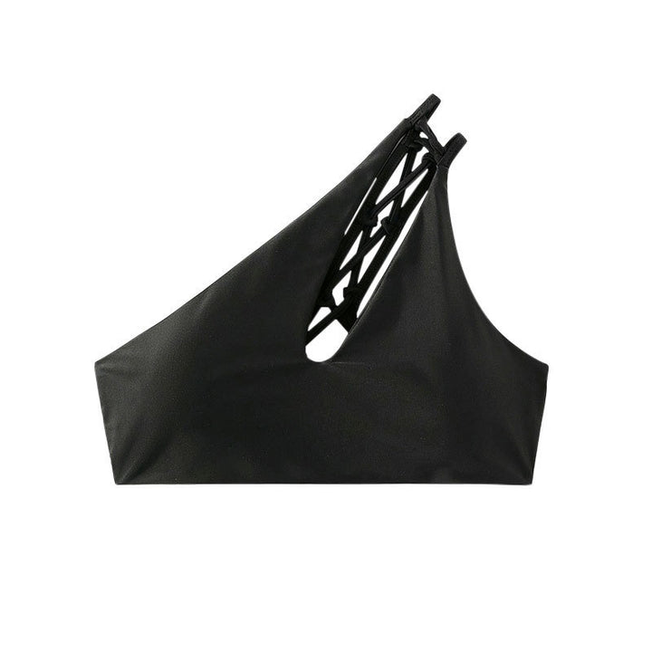 Damen Einseitiger Bikini-Top mit kreativem Schnitt Drune
