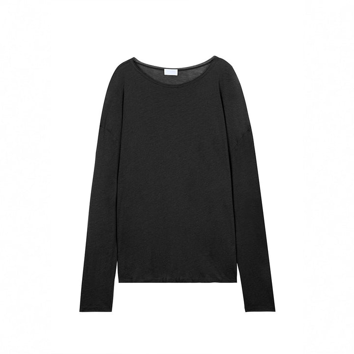 Damen lässiges Langarmshirt aus hochwertigem Baumwollmix Drune