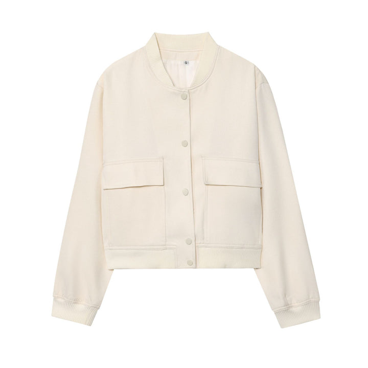Damen cropped Utility-Jacke mit praktischen Taschen Drune