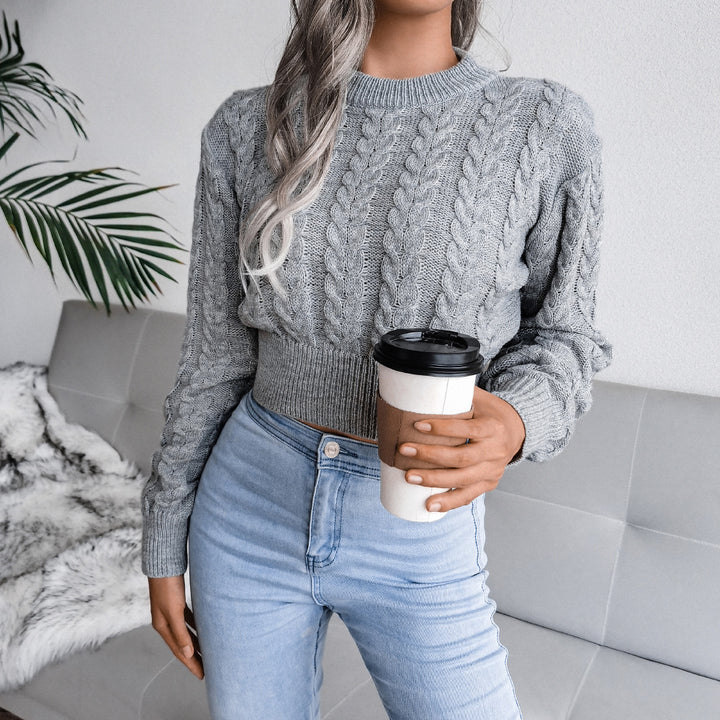 Damen Grobstrickpullover mit Zopfdesign und lässigem Schnitt Drune