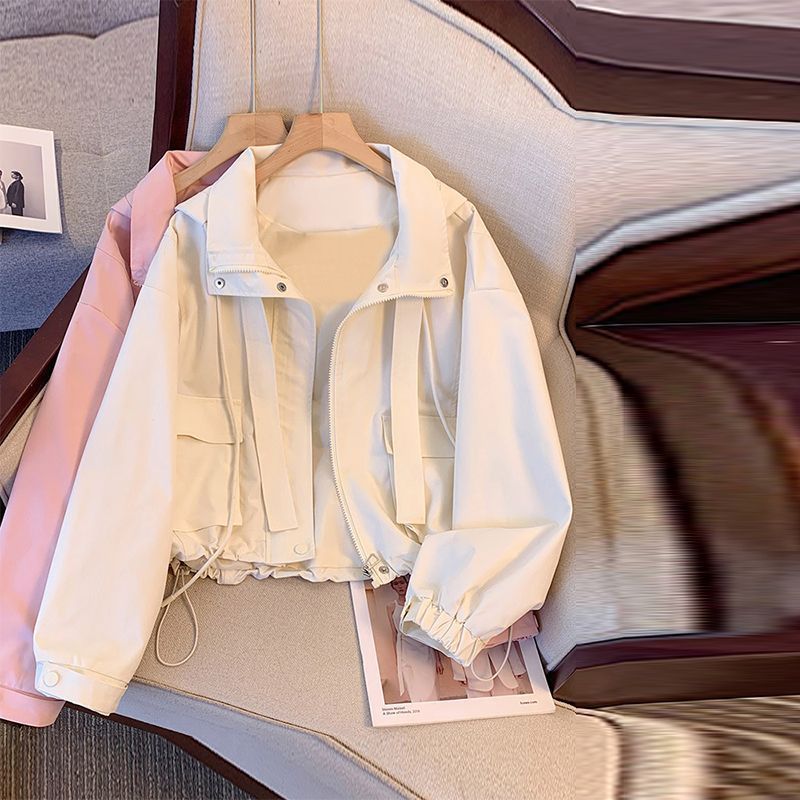 Damen leichte Übergangsjacke mit verstellbarem Bund und praktischen Taschen Drune