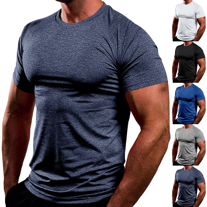 Herren Atmungsaktives Fitness-T-Shirt aus leichtem Stoff mit körperbetontem Schnitt Drune