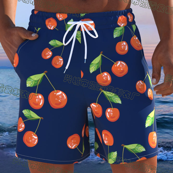 Herren Schwimmmode mit frischem Kirschdesign und bequemer Passform Drune