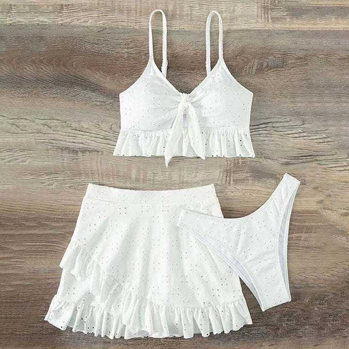 Damen Cropped Oberteil und Minirock Set Drune