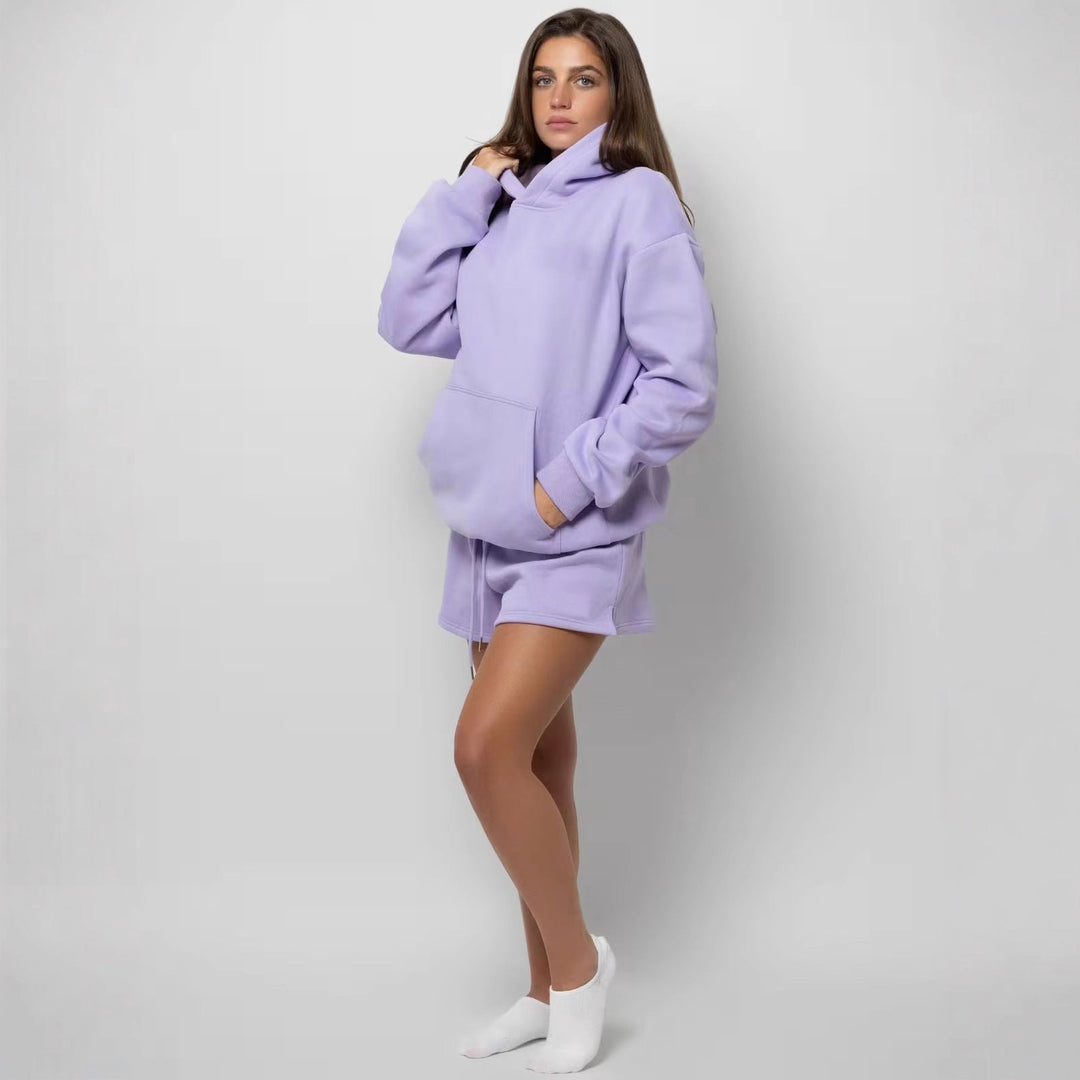 Damen Sportliche Sweatshorts mit elastischem Bund Drune