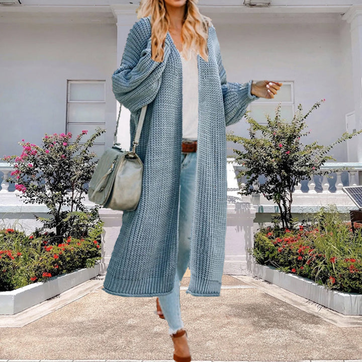 Damen Großer Strickmantel mit weitem Schnitt und tiefen Taschen Drune