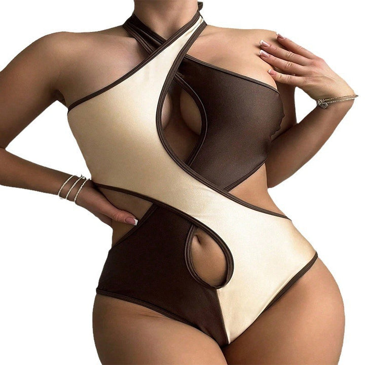 Damen Einteiler Badeanzug mit modischem Schnitt und raffinierten Cut-Outs Drune