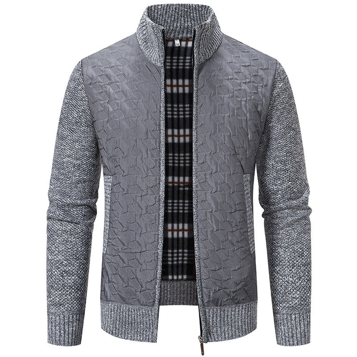 Herren Übergangsjacke mit hohen Kragen und gesteppter Innenseite Drune