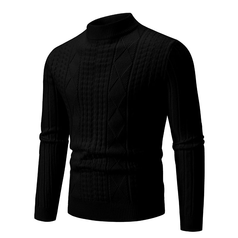 Herren eleganter Strickpullover mit modernem Zopfdesign Drune
