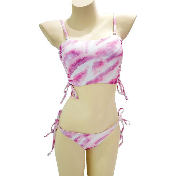 Damen Crop-Top Bikini mit verstellbaren Trägern Drune