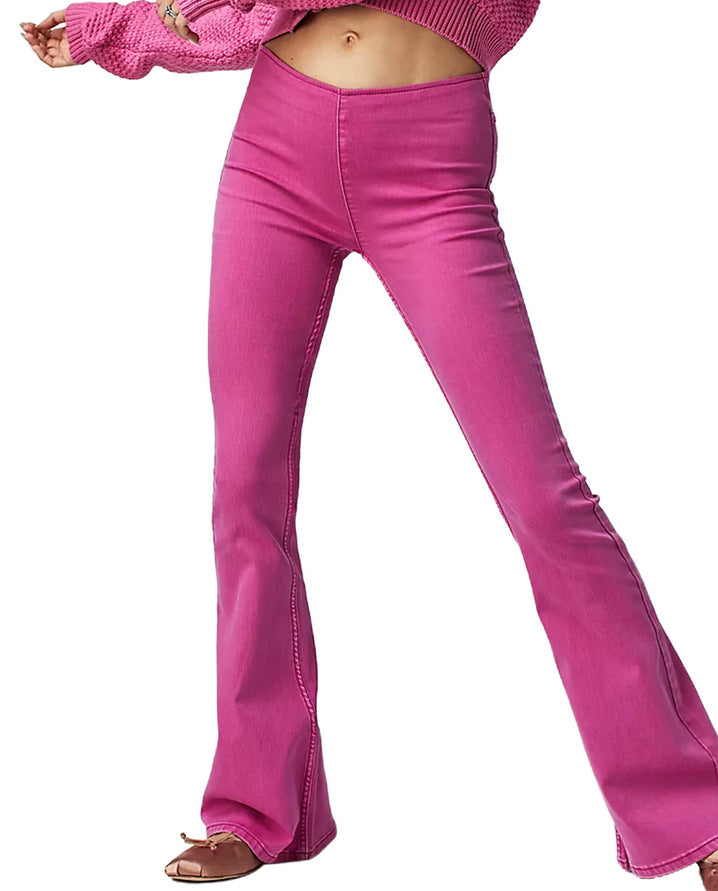 Damen Flared Jeans im lässigen Schnitt mit hohem Bund und formschmeichelnder Silhouette Drune