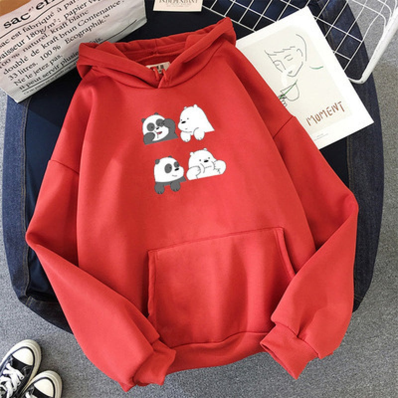 Damen Kuscheliger Kapuzenpullover Drune