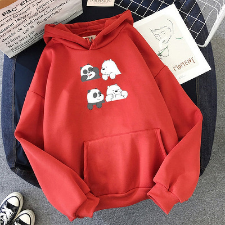 Damen Kuscheliger Kapuzenpullover Drune