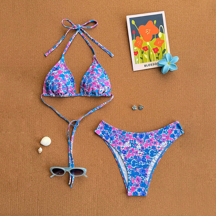 Damen Triangel-Bikini mit klassischen Punkten Drune