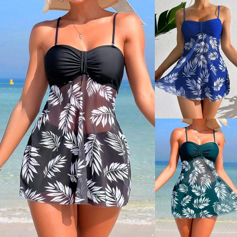 Damen Tankini mit floralem Oberteil und bequemen Shorts Drune