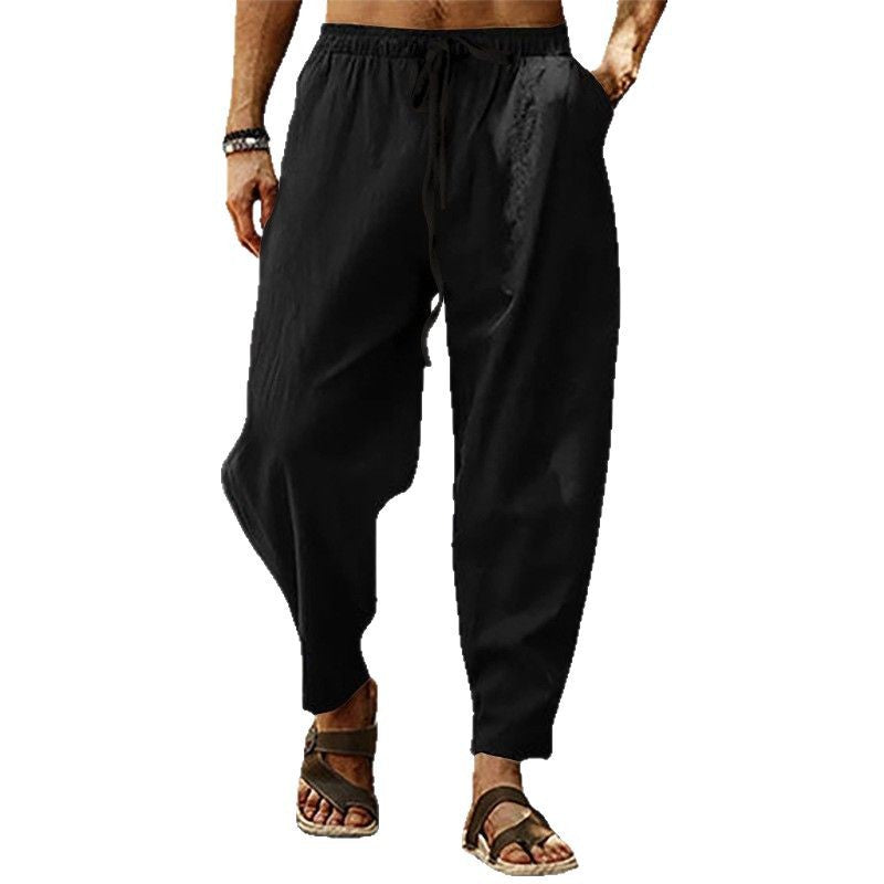Herren entspannte Freizeithose mit elastischem Bund und lockerem Schnitt Drune