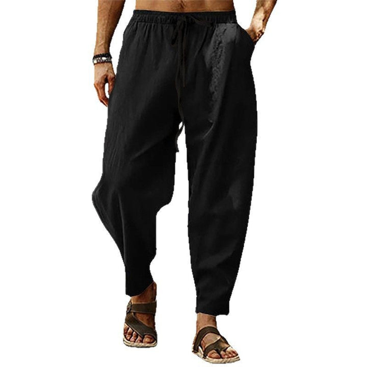 Herren entspannte Freizeithose mit elastischem Bund und lockerem Schnitt Drune