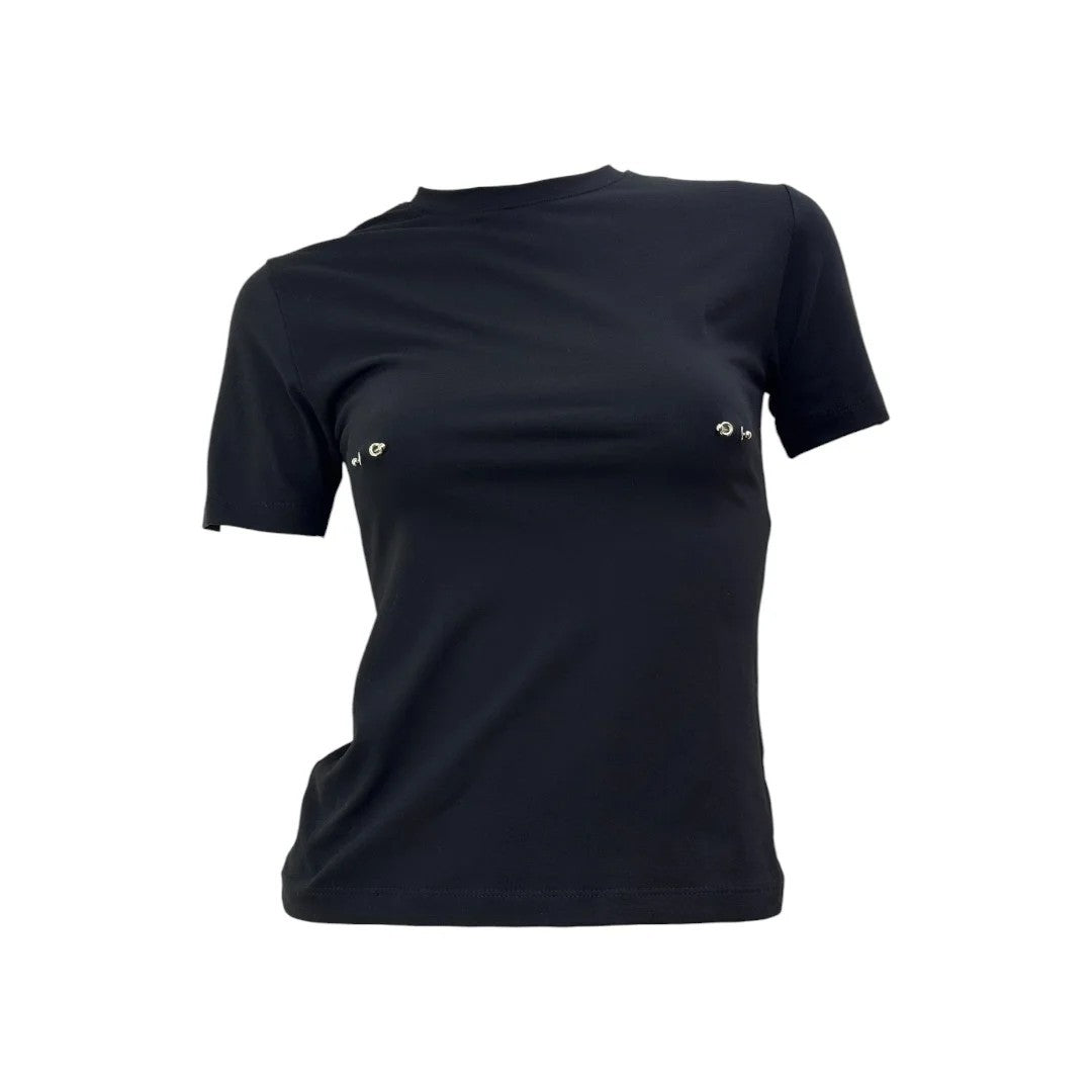 Damen Modisches T-Shirt mit einzigartigen Schmuck-Details Drune