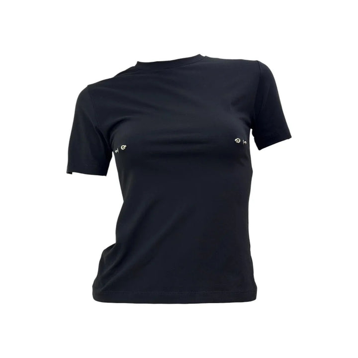 Damen Modisches T-Shirt mit einzigartigen Schmuck-Details Drune
