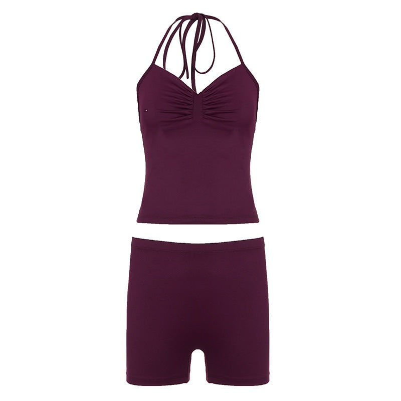 Damen Sportliches Bikini-Set mit verstellbaren Trägern und elastischem Bund Drune