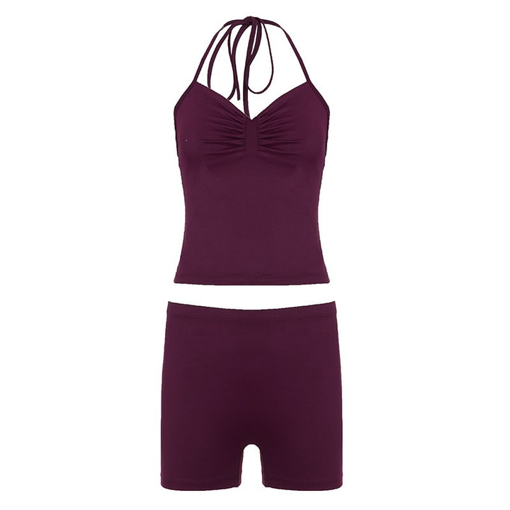 Damen Sportliches Bikini-Set mit verstellbaren Trägern und elastischem Bund Drune