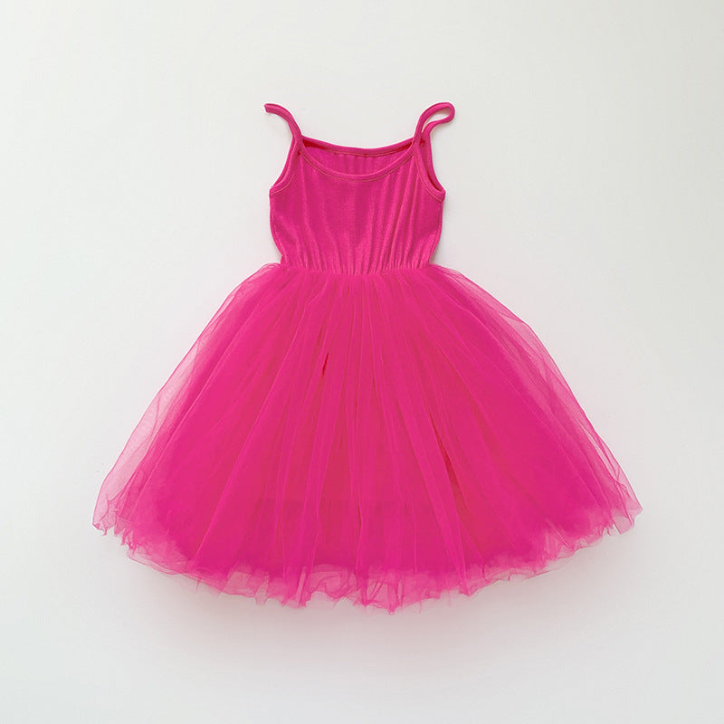 Mädchen Tüll Skater Tanzkleid Drune