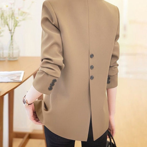 Damen eleganter Blazer mit strukturiertem Schnitt und zeitlosen Details Drune