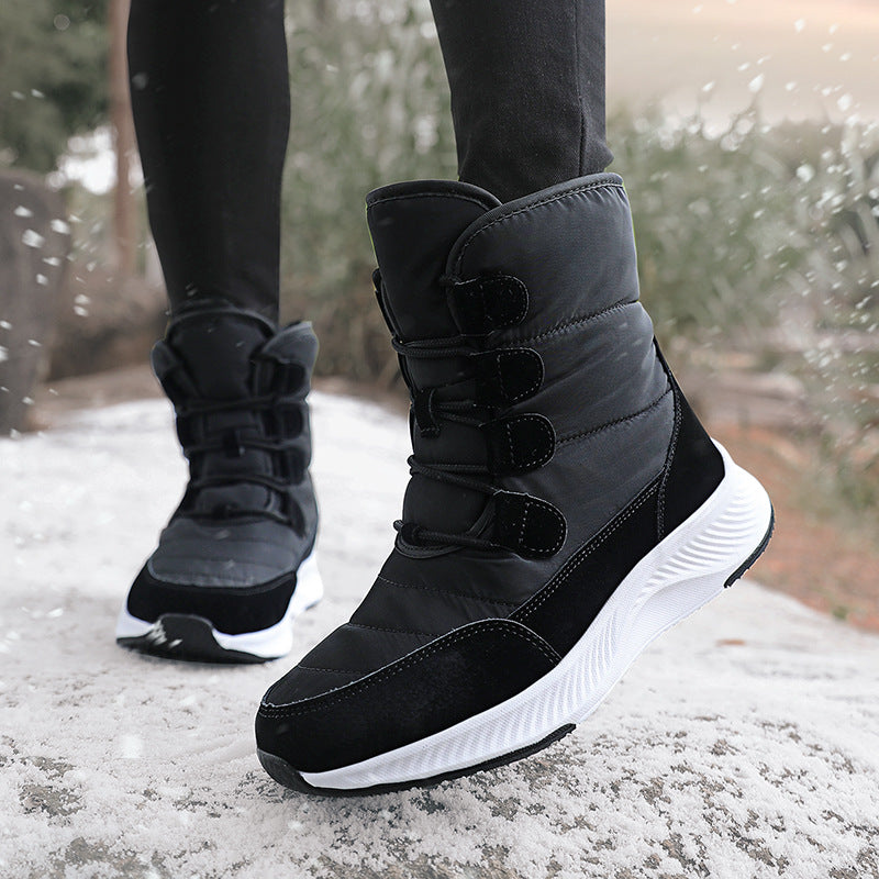 Damen Winterstiefel mit rutschfester Sohle und isolierender Fütterung Drune