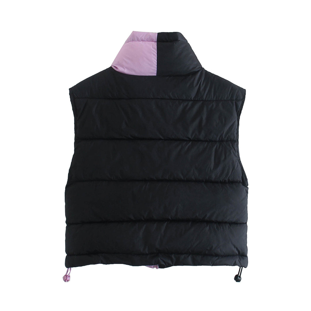 Damen Wende-Weste mit Kuschelfunktion und hohem Kragen Drune