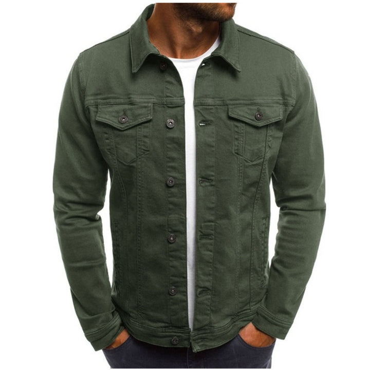 Herren Denim-Jacke mit klassischem Schnitt und funktionalen Brusttaschen Drune