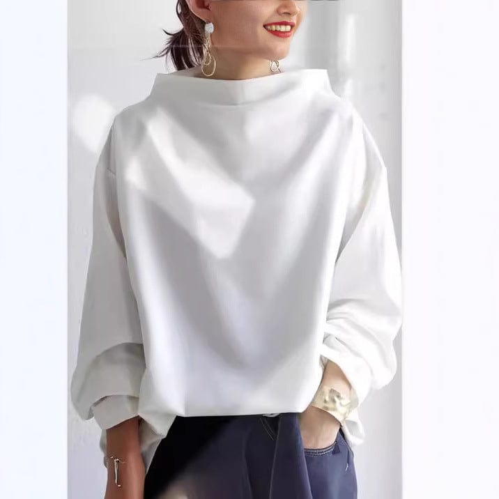 Drune | Elegante Loose-Fit Rollkragenbluse